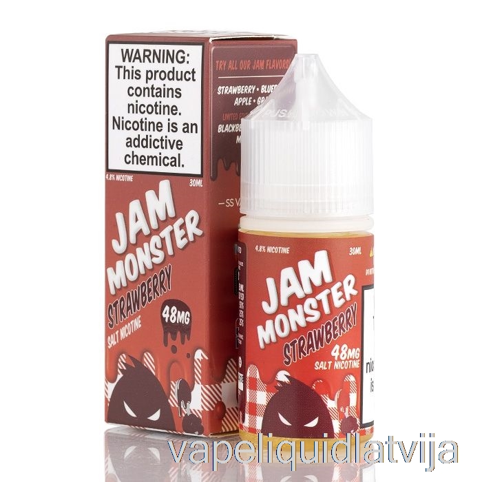 Zemeņu - Ievārījuma Monstru Sāļi - 30ml 24mg Vape šķidrums